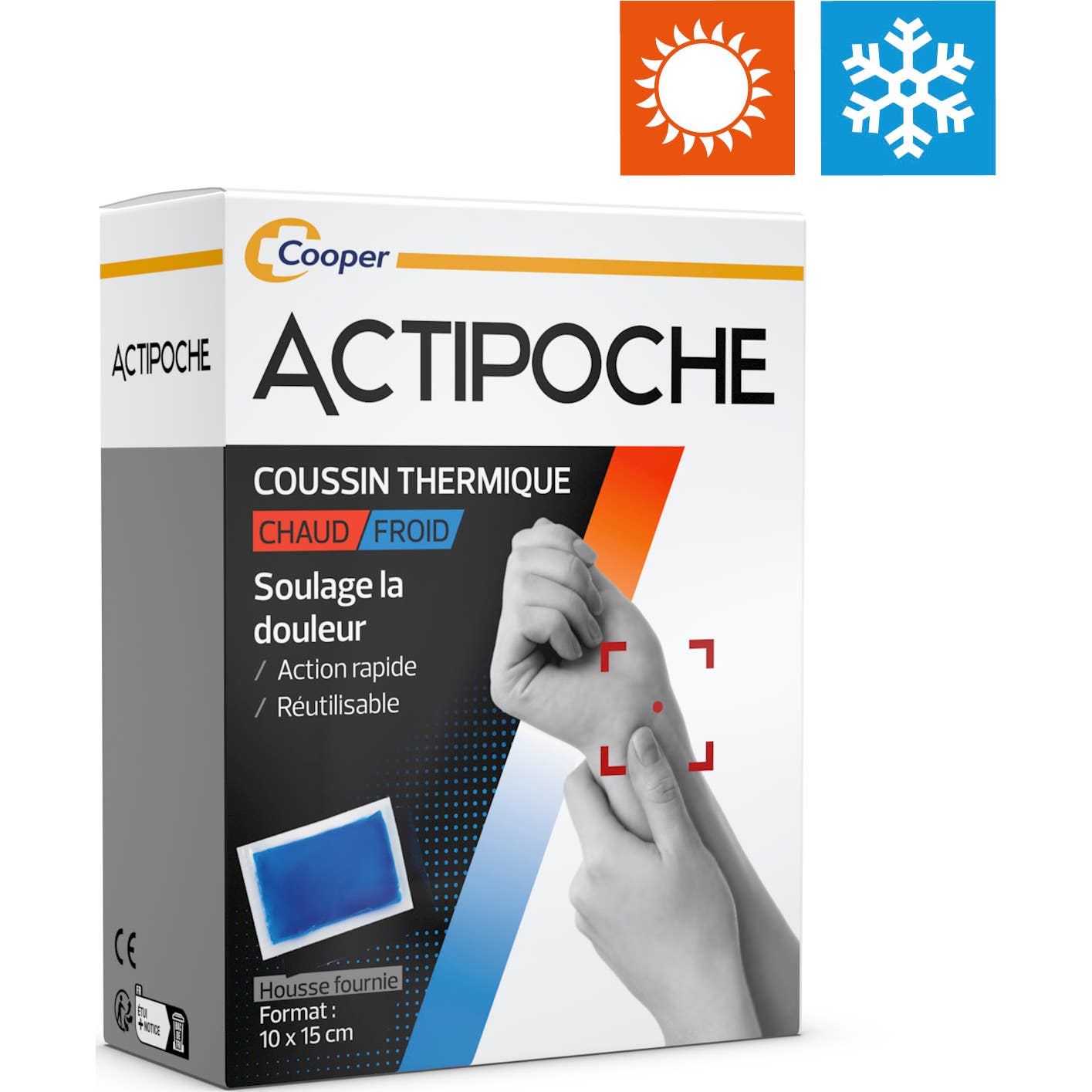 Actipoche Coussin Thermique Chaud/Froid 10x15cm