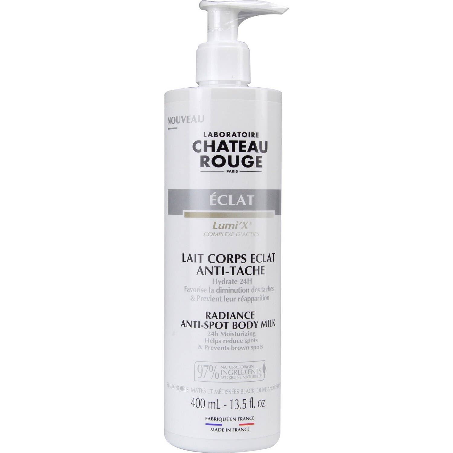 Chateau Rouge Éclat Lait Corps Éclat Anti-Tache 400ml
