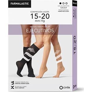 Farmalastic Chaussettes De Compression Légère 15 20mm Homme Noir TXL