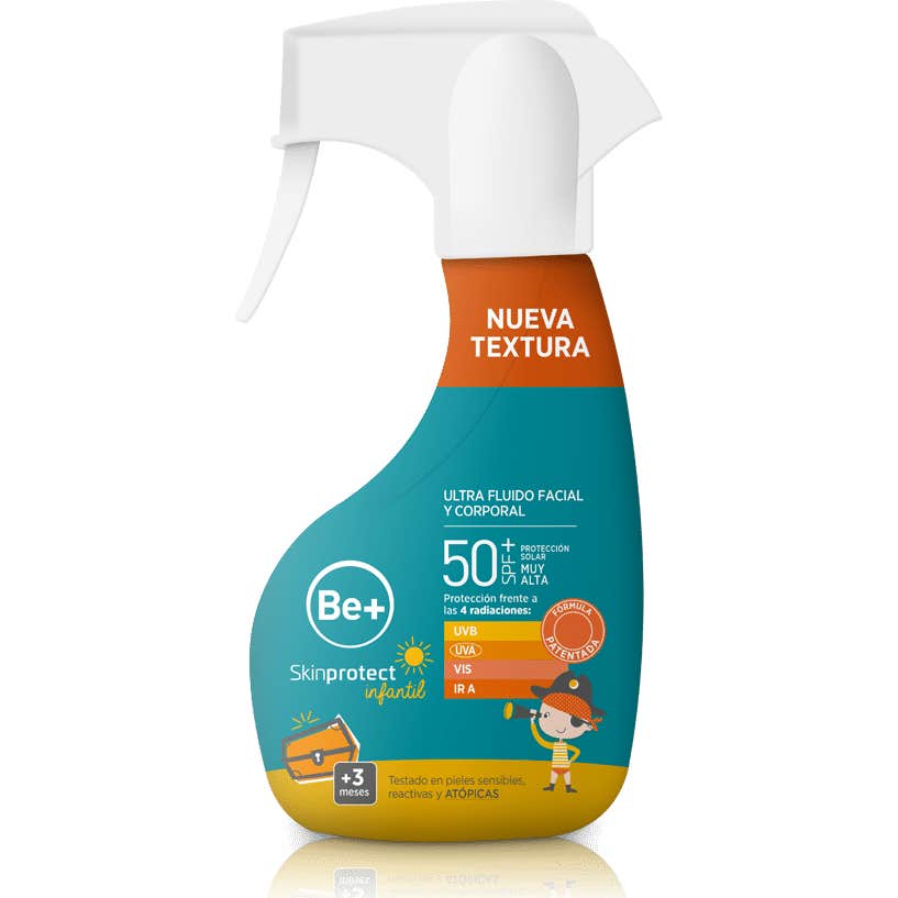 Be+ Skinprotect Enfants Fluide Spf50+ Spray Visage Corps 1 Unité