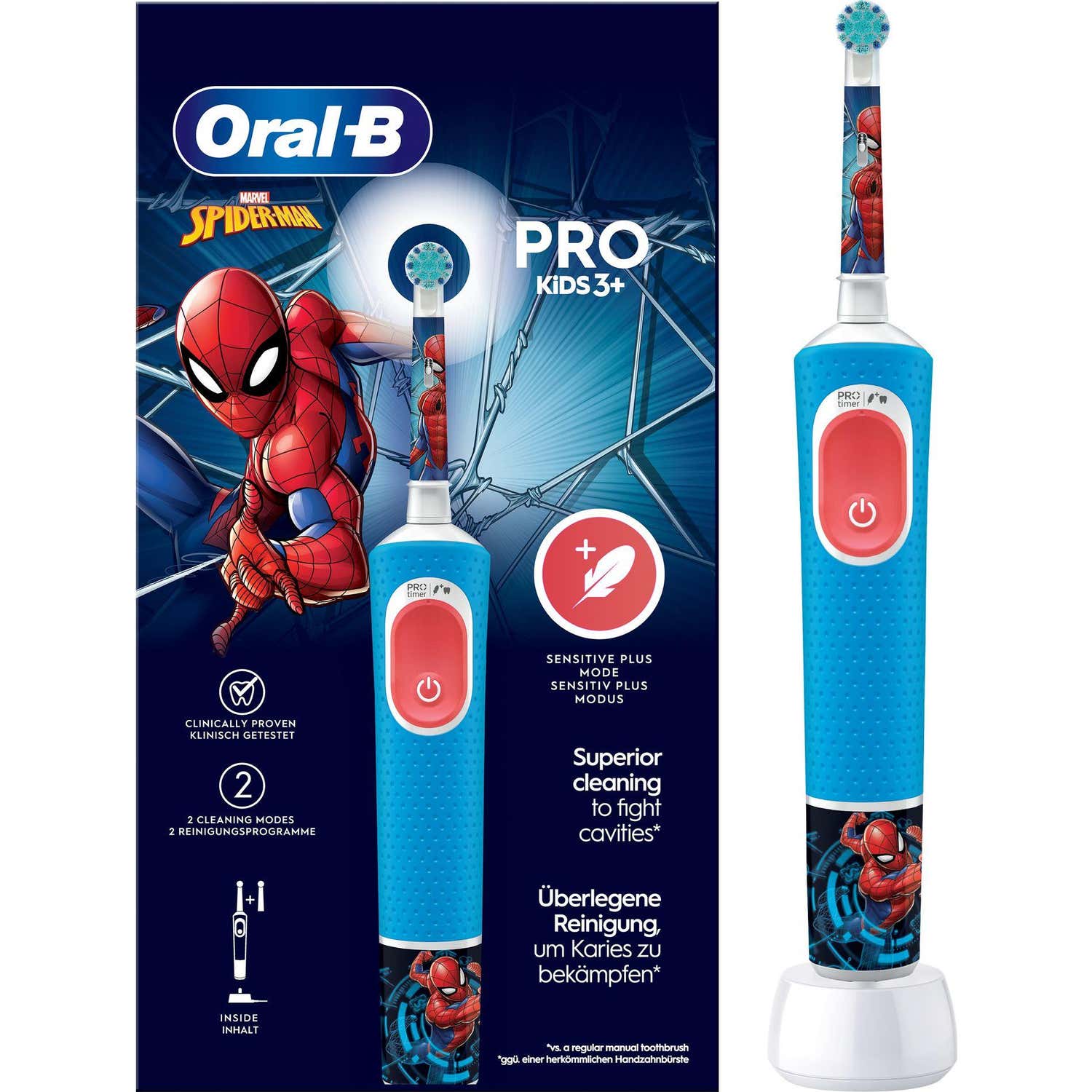 Oral-B Vitality Brosse Électrique PRO Kids Spiderman 1ut