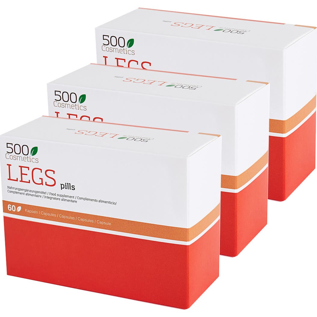 500Cosmétiques Jambes 60 Capsules x3