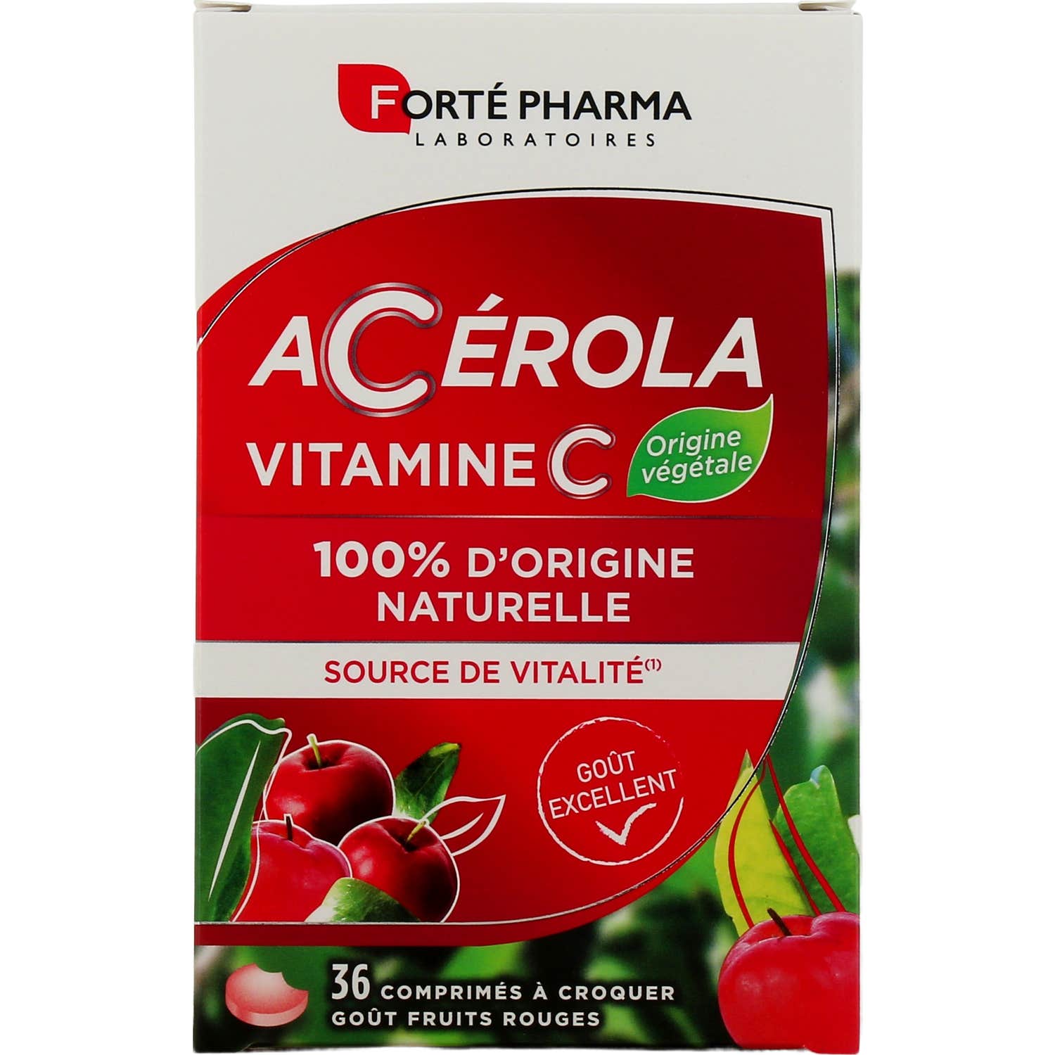 Forté Pharma Acérola Vitamine C Fruits Rouges 36comp