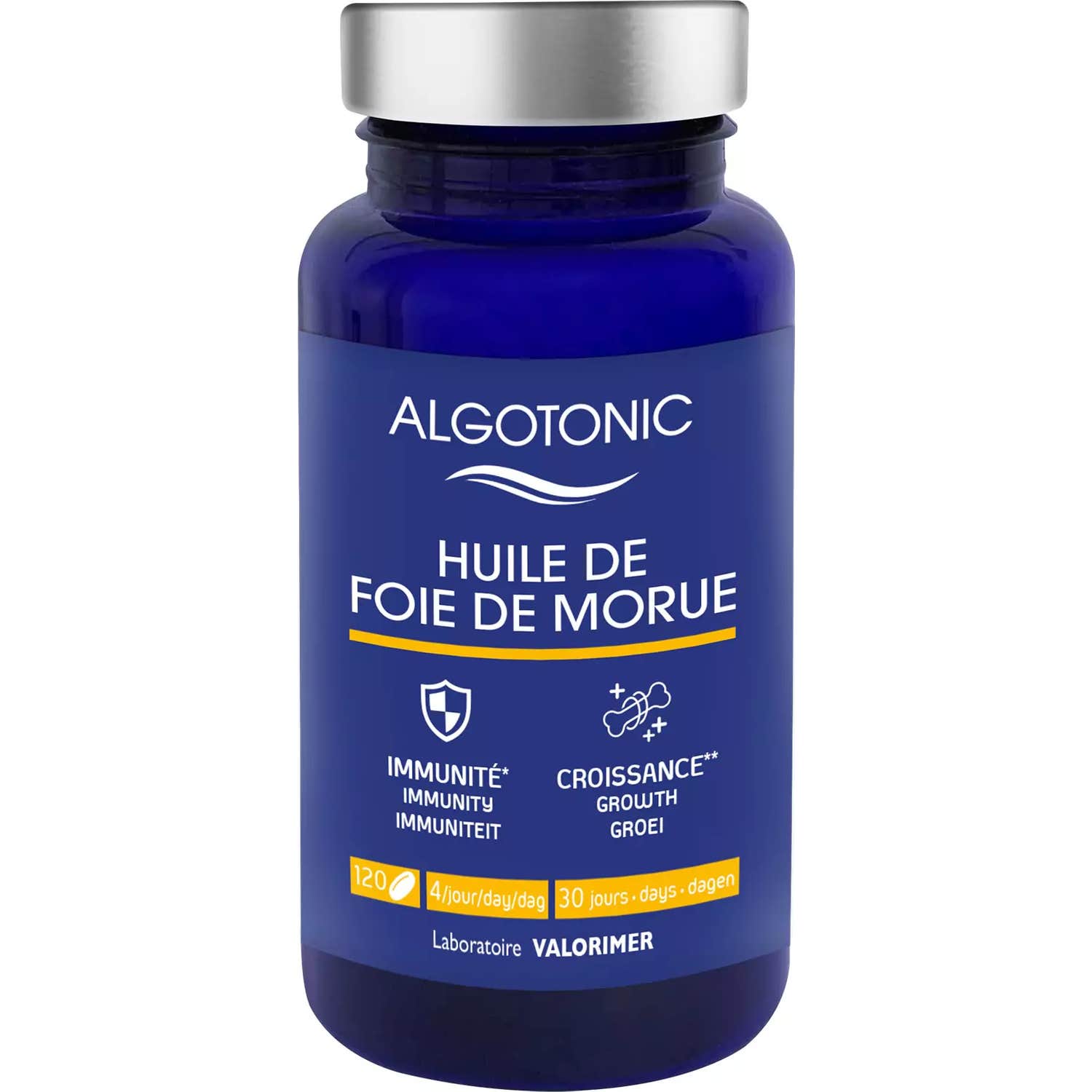 Algotonic Huile de Foie de Morue 120 Capsules