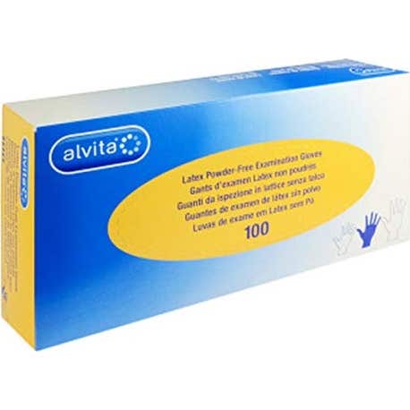 Alvita Gants Nitrile Non Poudré Taille S 100uts