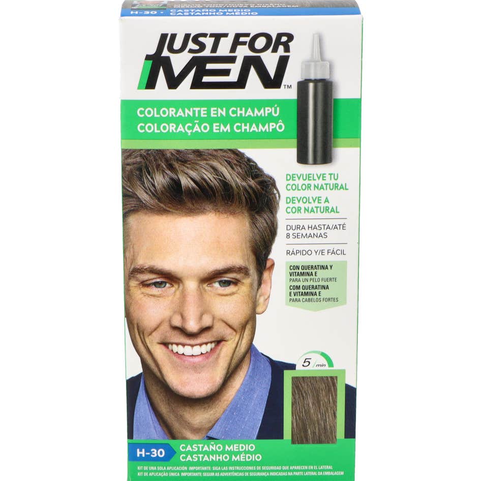Just For Men Shampooing Colorant Châtain Moyen 30ml