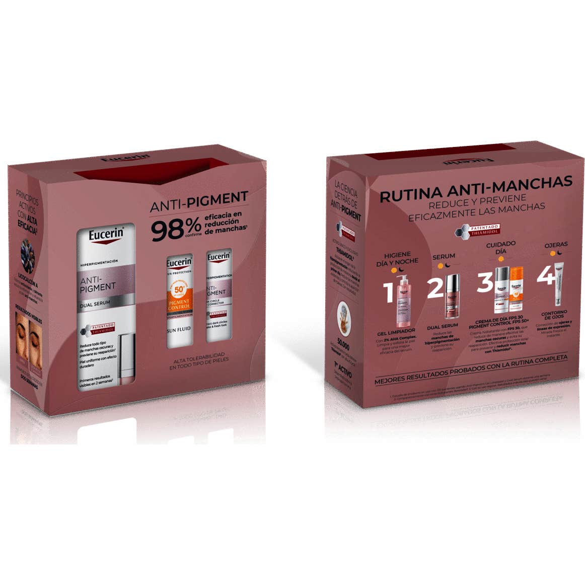 Eucerin Pack Anti-Pigment Dual Sérum + Sun Pigment Control + Contorno de Ojos