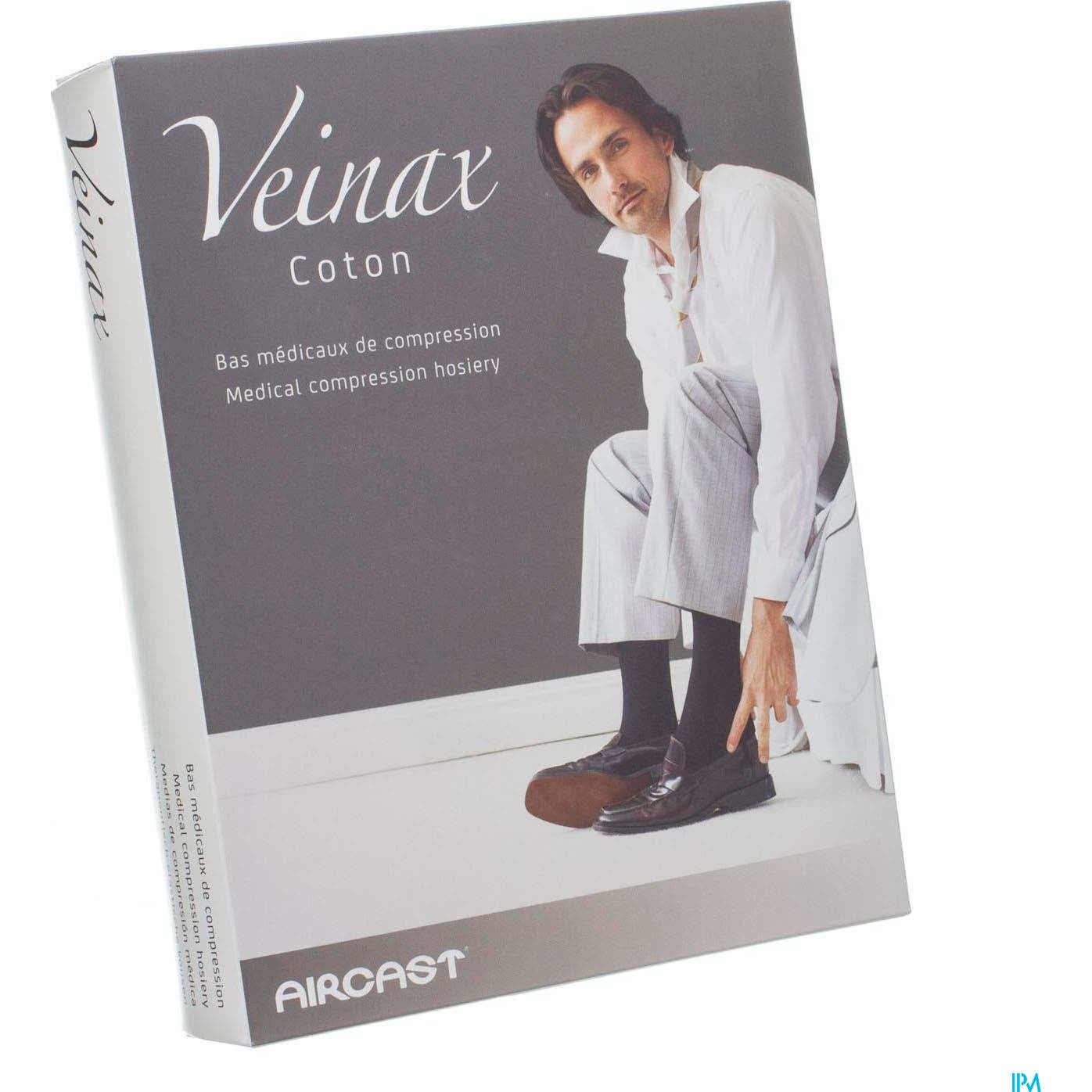 Veinax Coton 2 Bas Autofix Homme Noir TL3 1 Paire