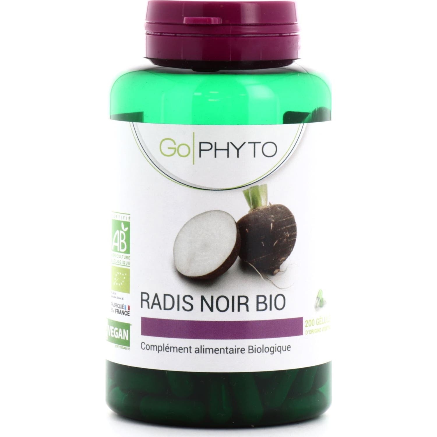 Go Phyto Radis Noir Bio 200 Gélules