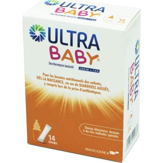ULTRA BABY Poudre antidiarrhique Boite de 14 sticks