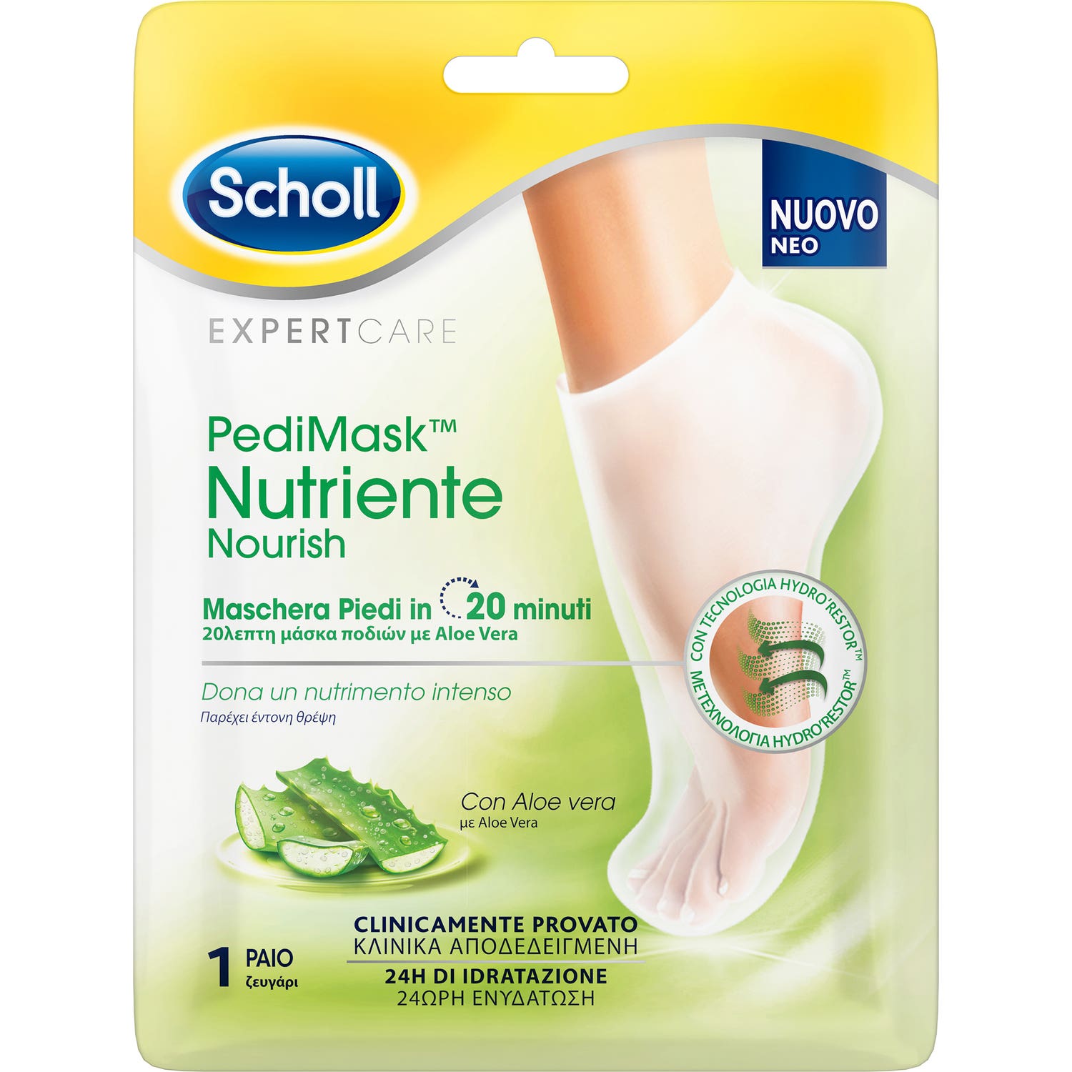 Scholl Pedimask Aloe Vera 1 Paire