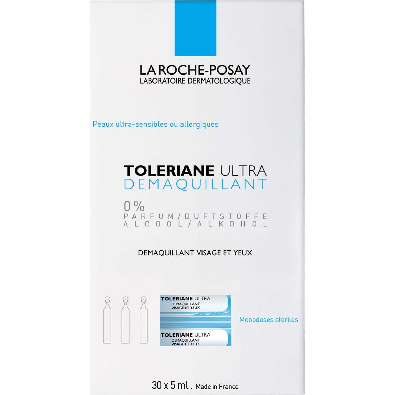 La Roche Posay Tolériane dosettes démaquillantes Yeux 5ml 30 dosettes