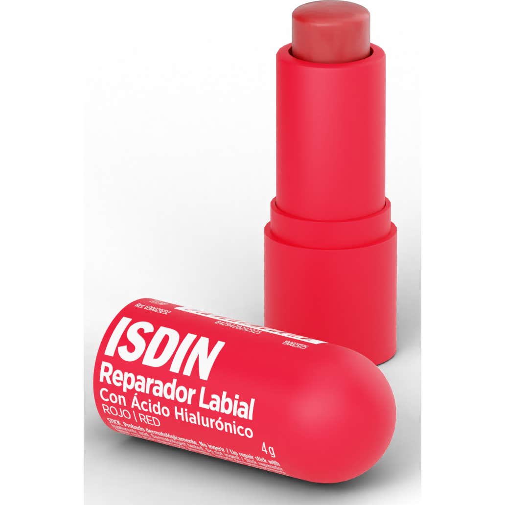 ISDIN Reparador Labial con Ácido Hialurónico Stick Rojo 4g