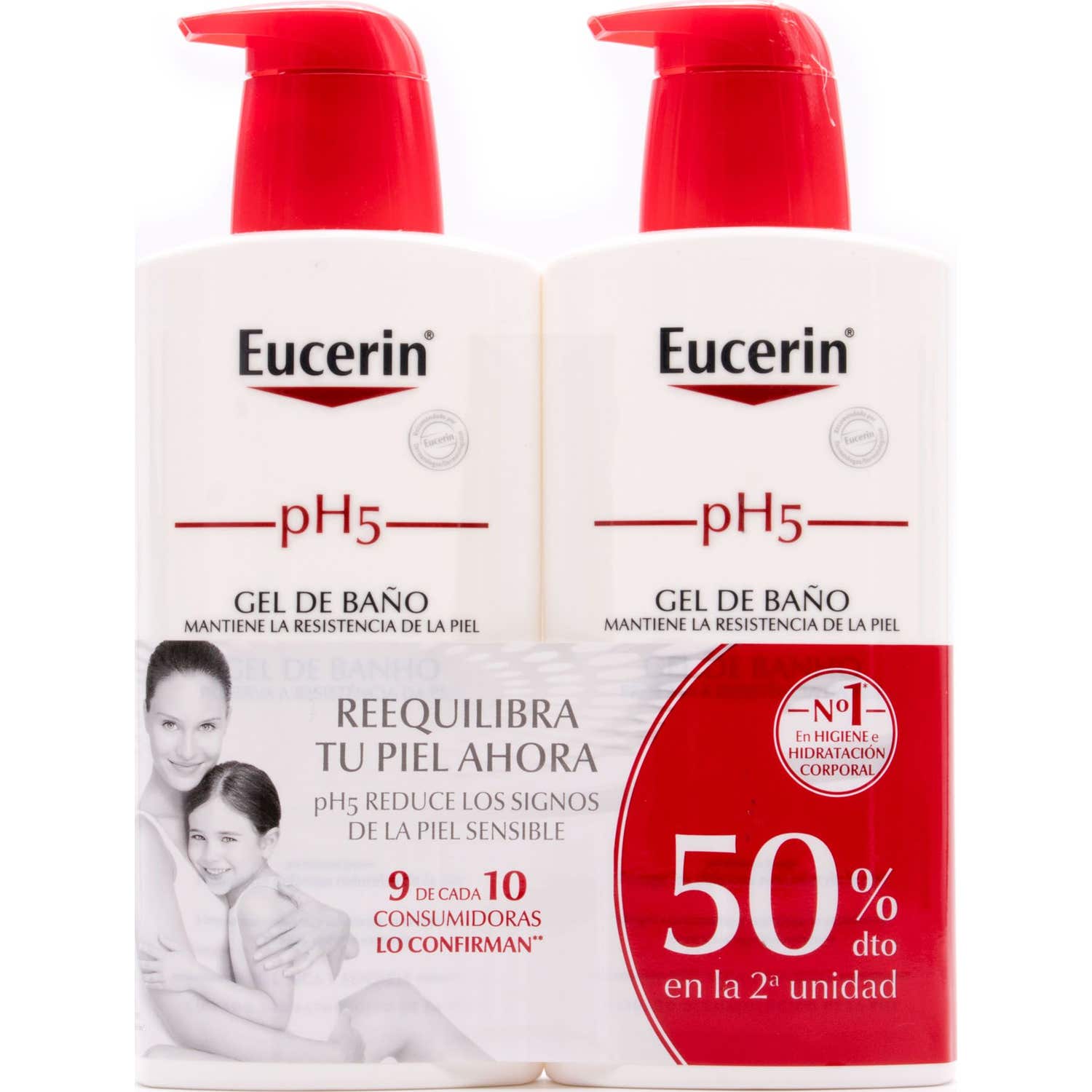 Eucerin Gel de bain Pack 400 + 400ml
