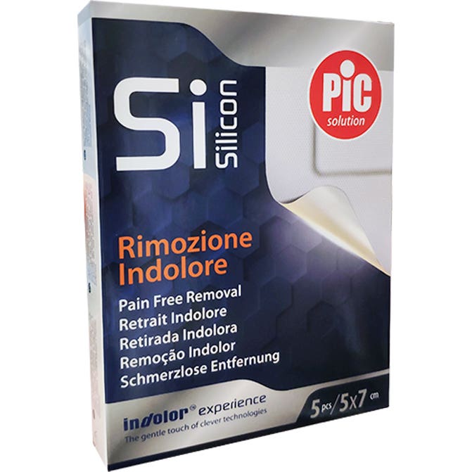 Pic Solution Adhesive Silicone Post Operative Adhesive Pad 5x7cm 5uds