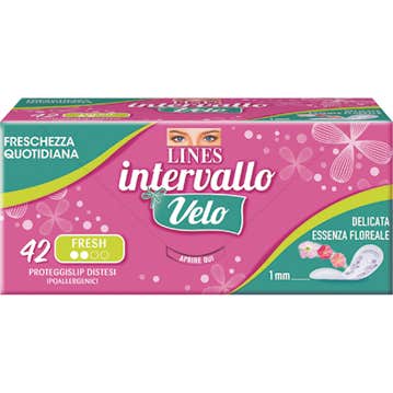 Lines Intervallo Velo Protège-slip Regular Fresh 42uts