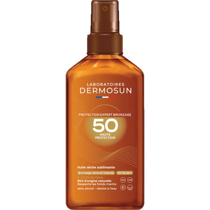 Laboratoires Dermosun Spray Expert Bronzage Huile Sèche Spf50 125ml