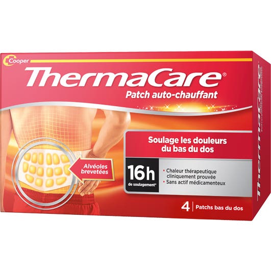 ThermaCare Patch Auto-Chauffant Bas du Dos 4 Unités