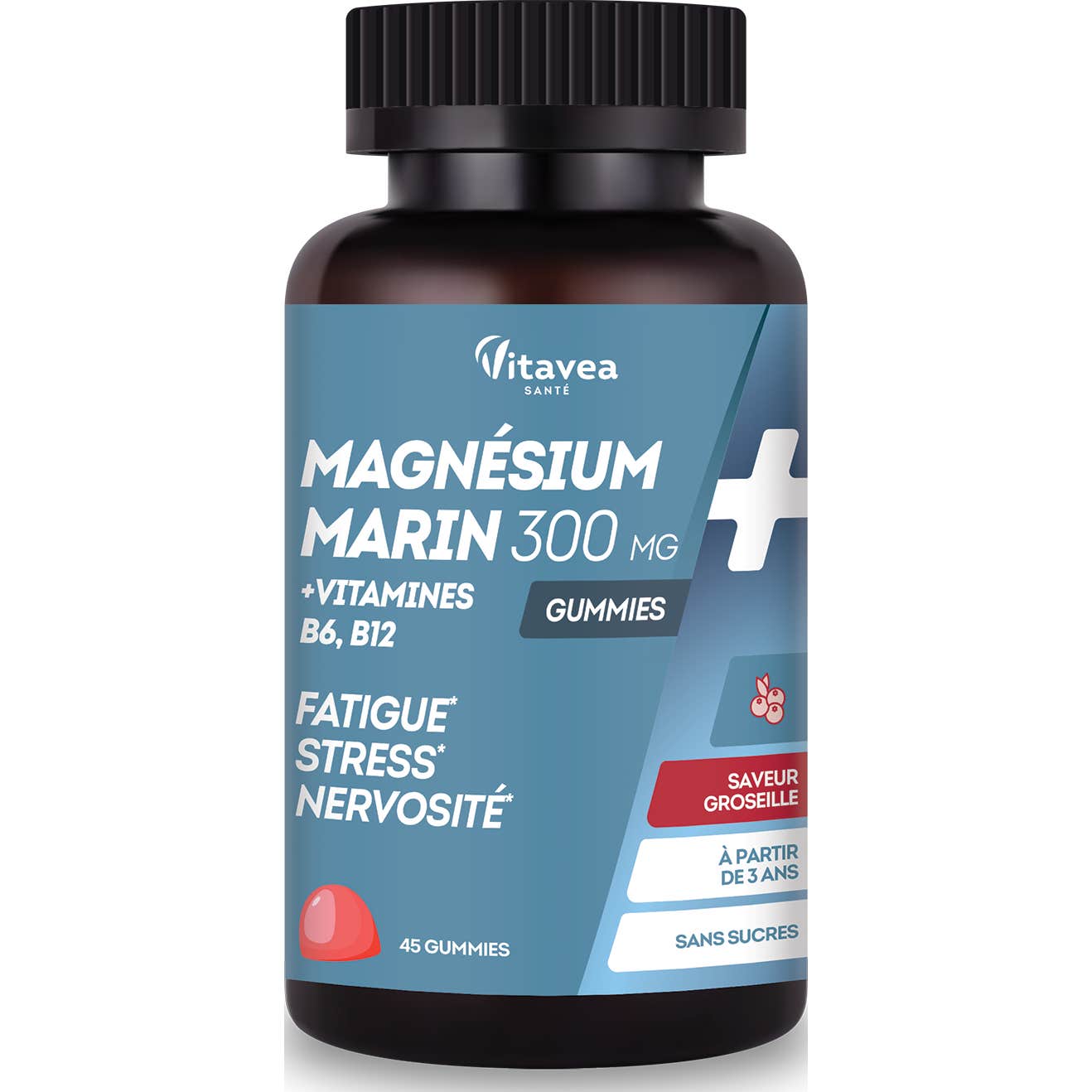 Vitavea Magnésium Vitamines B6 B12 45 Gummies