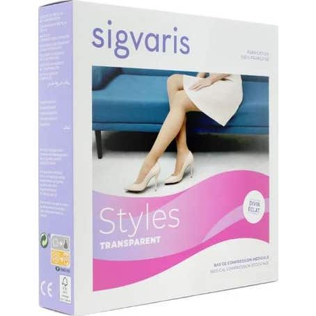 Sigvaris Styles 2 Medias Transparente Negro Normal Talla XXL 1ud
