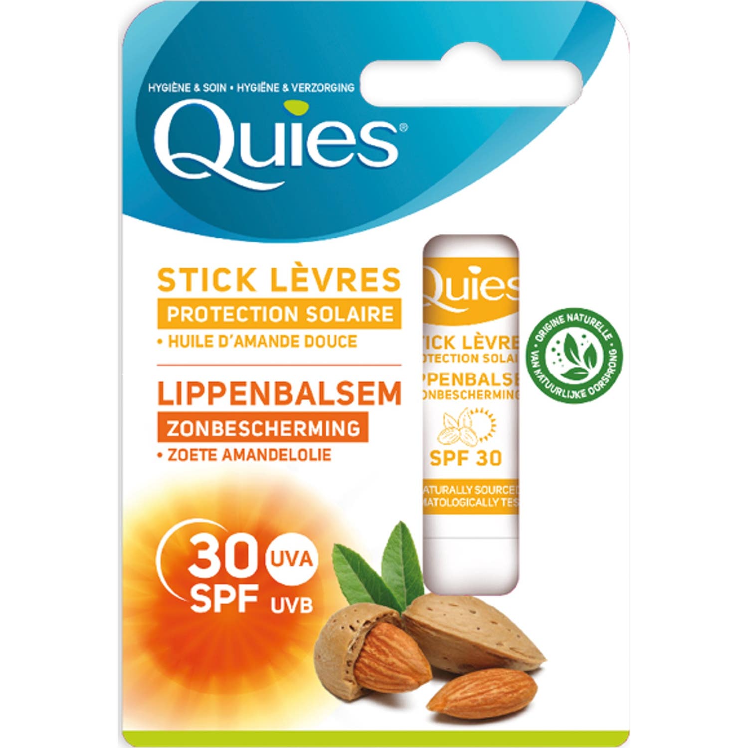 Quies Stick Lèvres Protection Solaire Spf30 4.5g