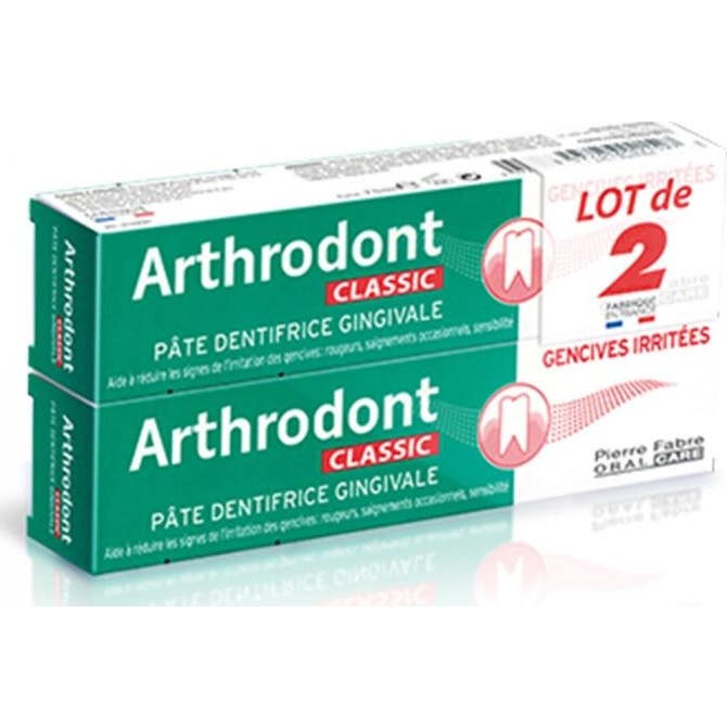 Arthrodont Classic Pâte Dentifrice Gingivale 2x75ml