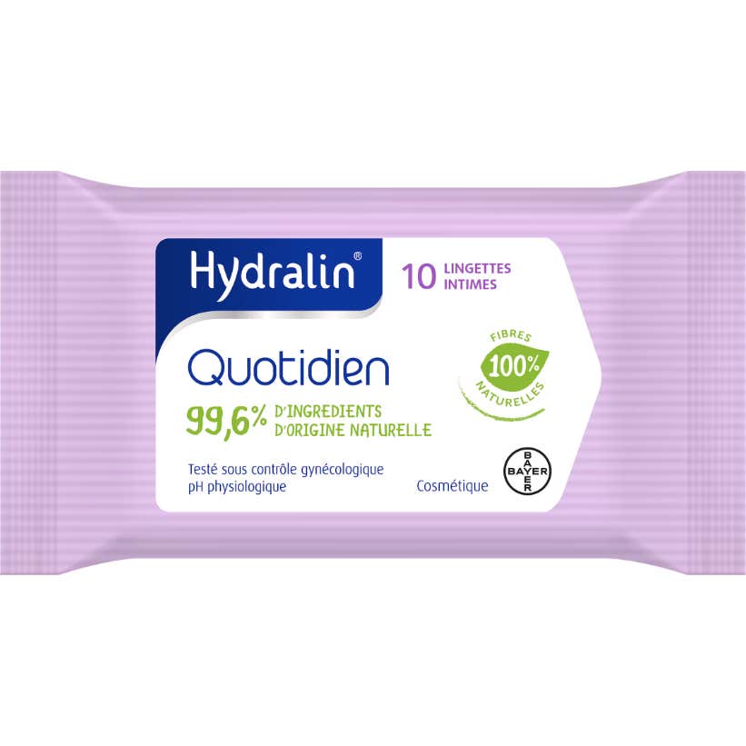 Hydralin Lingettes Intimes Quotidien 10lingettes