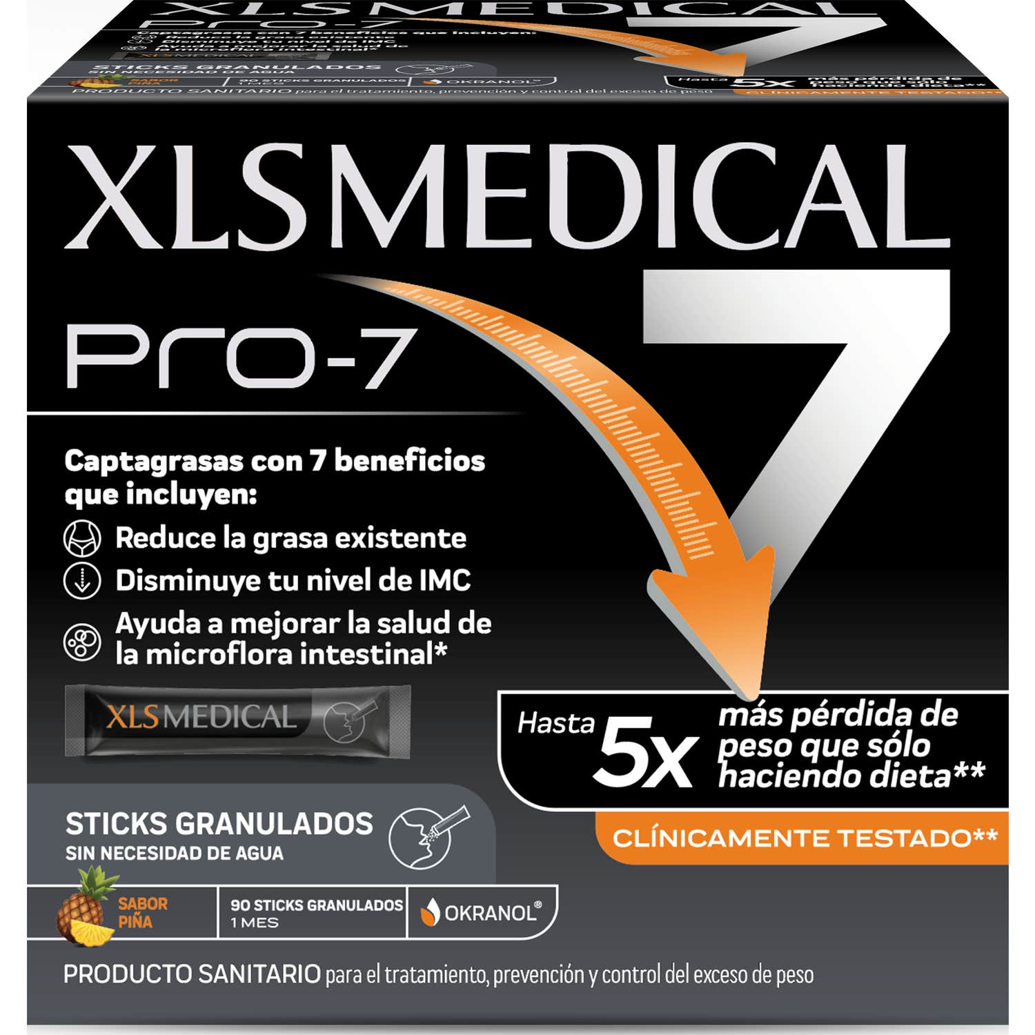 Xls Medical Pro-7 Pineapple Flavor 90 Sticks