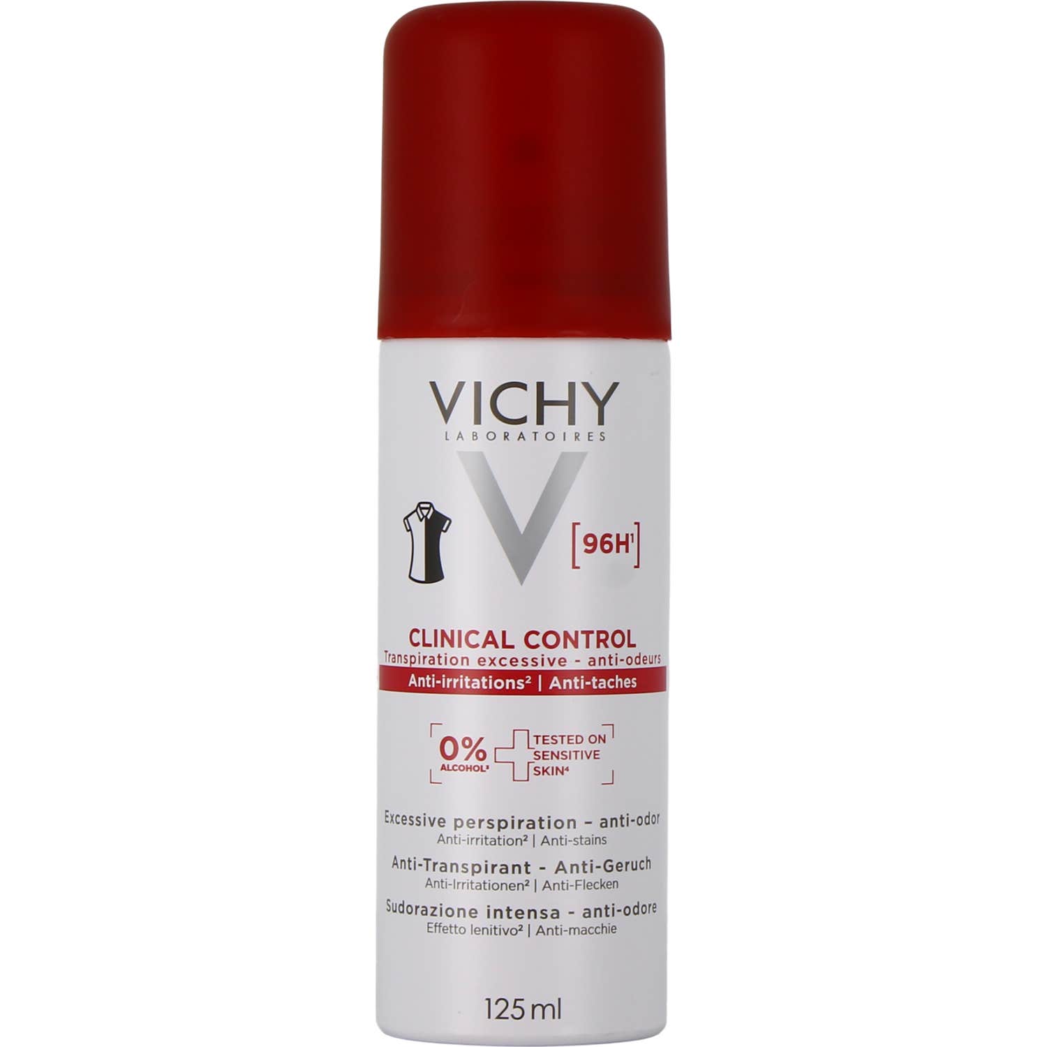 Vichy Clinical Control 96H Anti-transpirant Unisexe Spray 125 ml