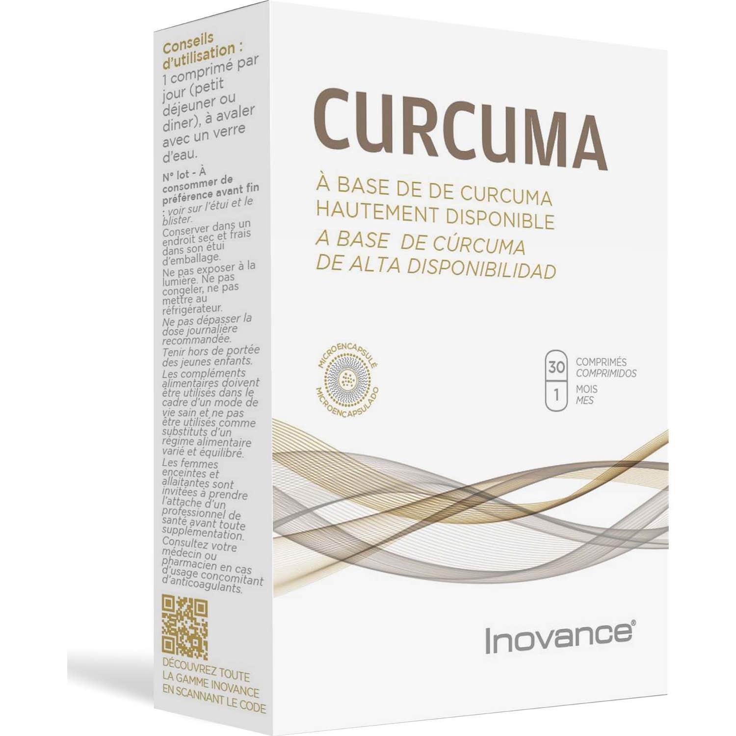 Inovance Curcuma 30 Comprimés
