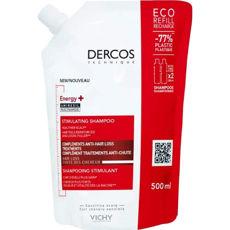 Dercos Energy+ Shampooing Eco-recharge Anti-chute 400ml