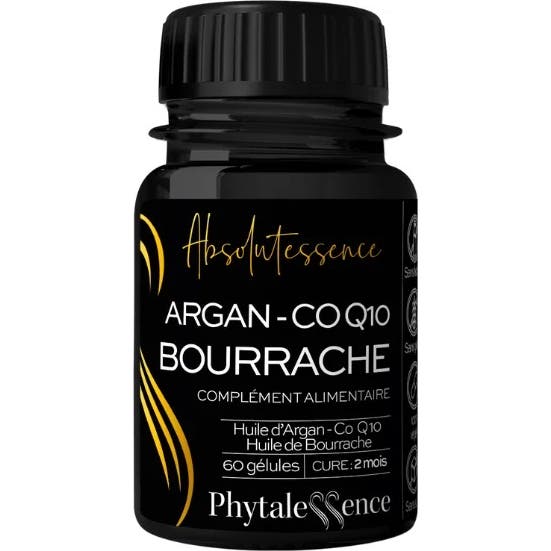 Phytalessence Aragan Bourrache Co Q10 60 gélules