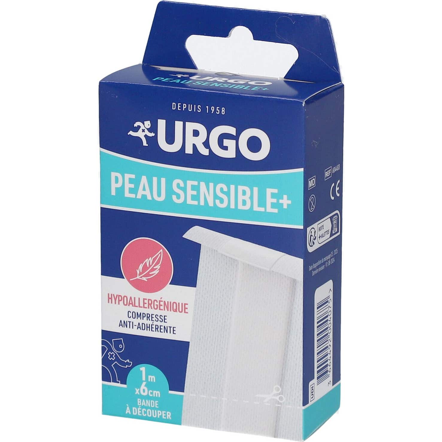 Urgo Peau Sensible+ Compresse Anti-Adhérente 1 m x 6 cm