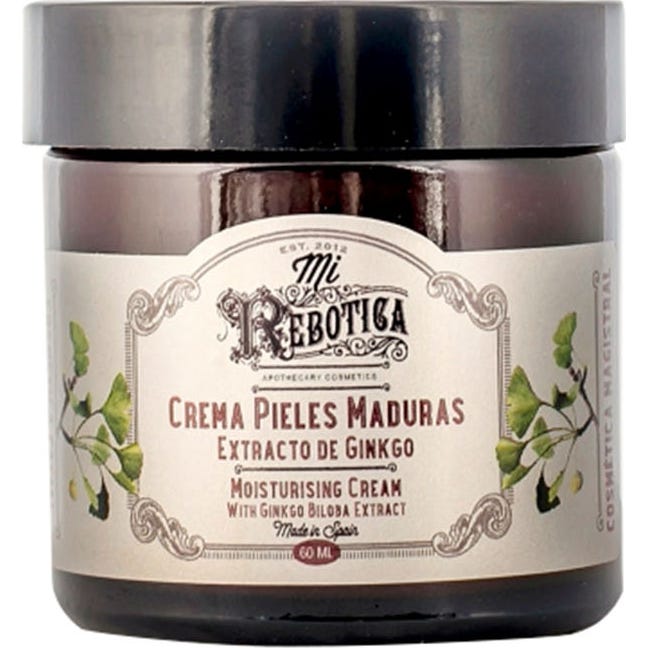 Ma crème faciale Rebotica Hydratant Extrait de Ginkgo PMaduras 60ml