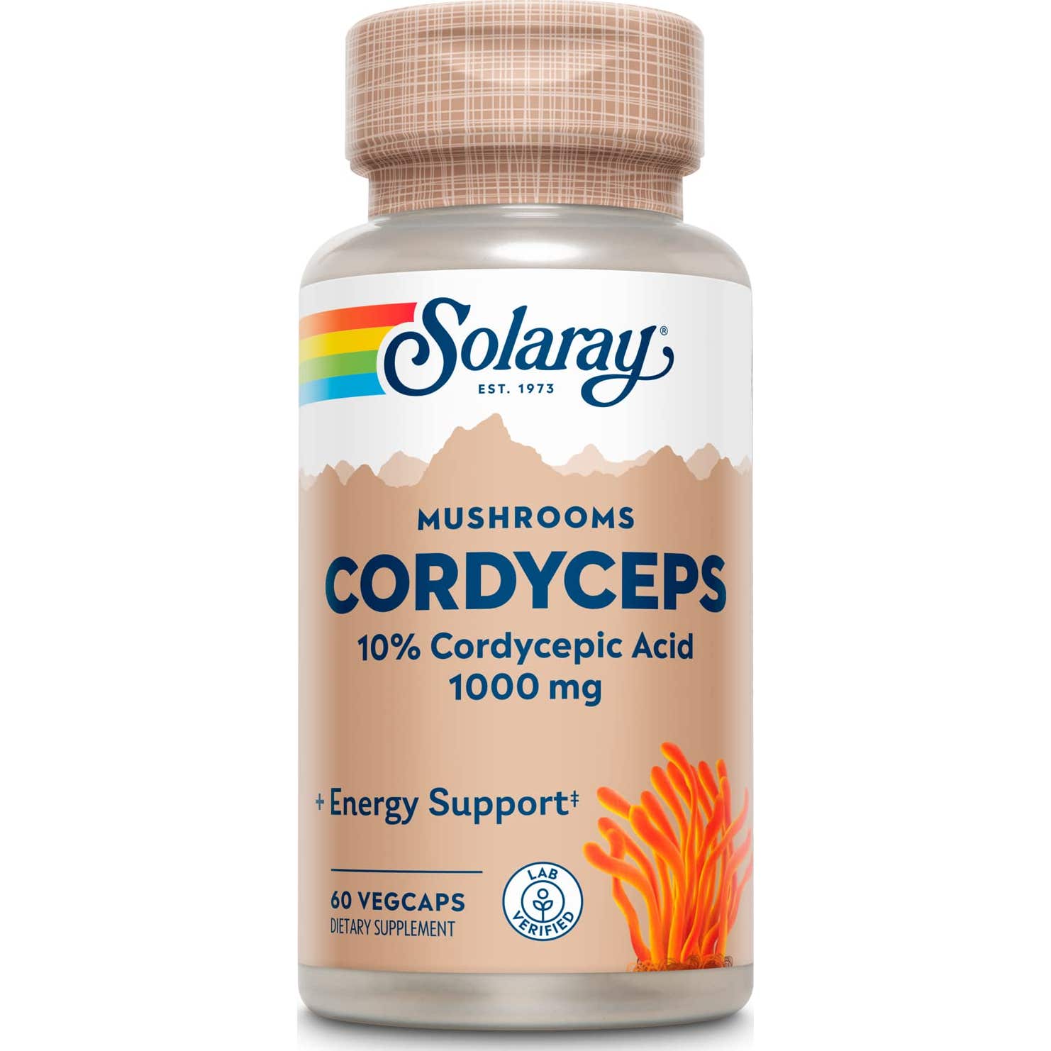 Solaray Cordyceps 520mg 60 Caps