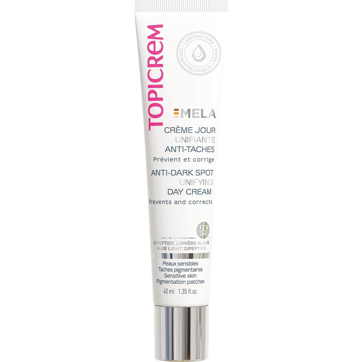 Topicrem Mela Crème Jour Unifiante Anti Taches Spf50+ 40ml