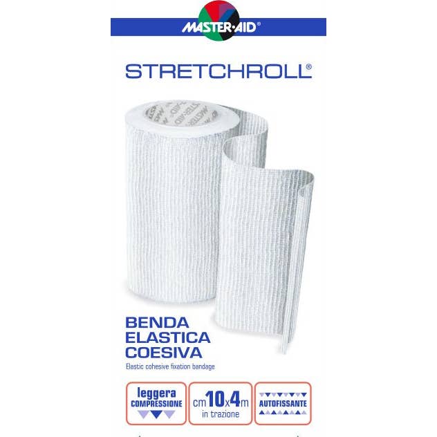 Pietrasanta M-Aid Stretchroll Benda élastique coadhésif Cm10X4Mt