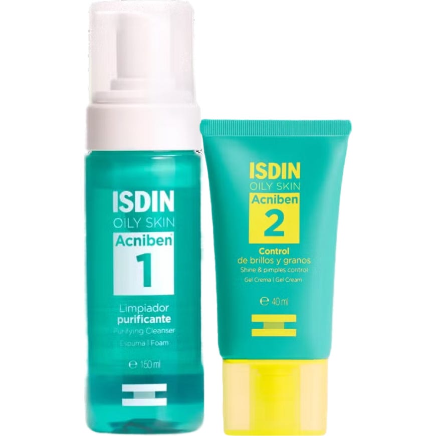 ISDIN Pack Acniben Limpiador Purificante + Control Brillos y Granos