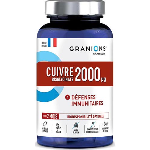 Granions Cuivre Défenses Immunitaires 60 Gélules