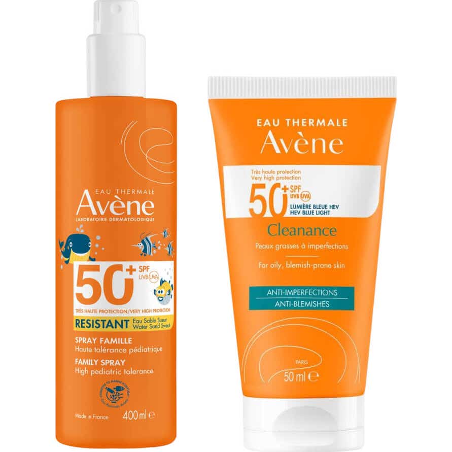 Avène Pack Cleanance SPF50+ 50ml + Spray Familia SPF50+ 400ml