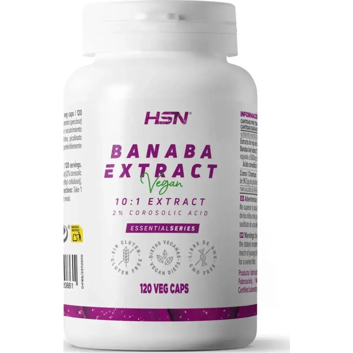 Hsn Extracto De Banaba 10:1 120Vcaps 500Mg