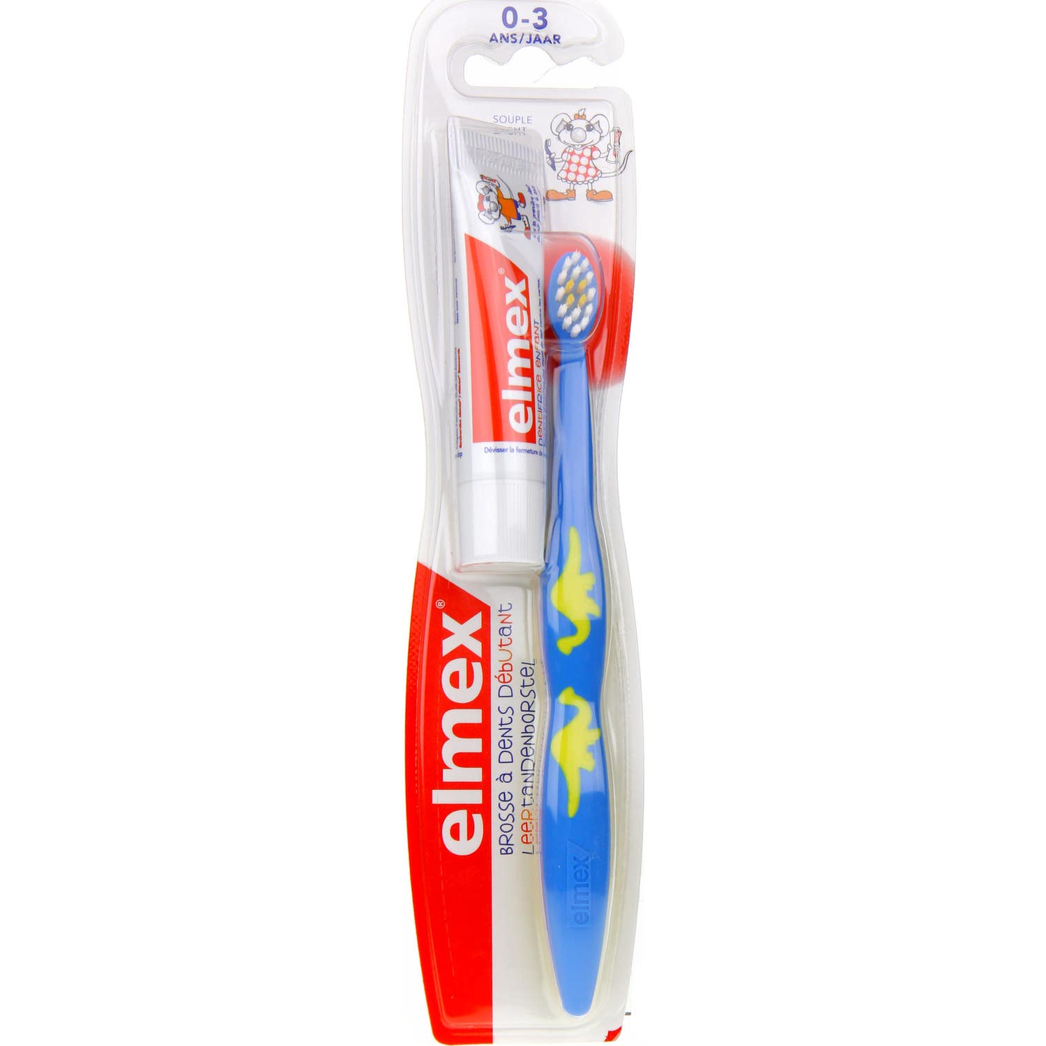 Elmex Brosse À Dents Souple Pour Enfant Débutant (03 Ans)