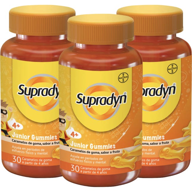 Supradyn Pack Junior Gummies Vitamines Et Énergie Enfants 3x30 Unités