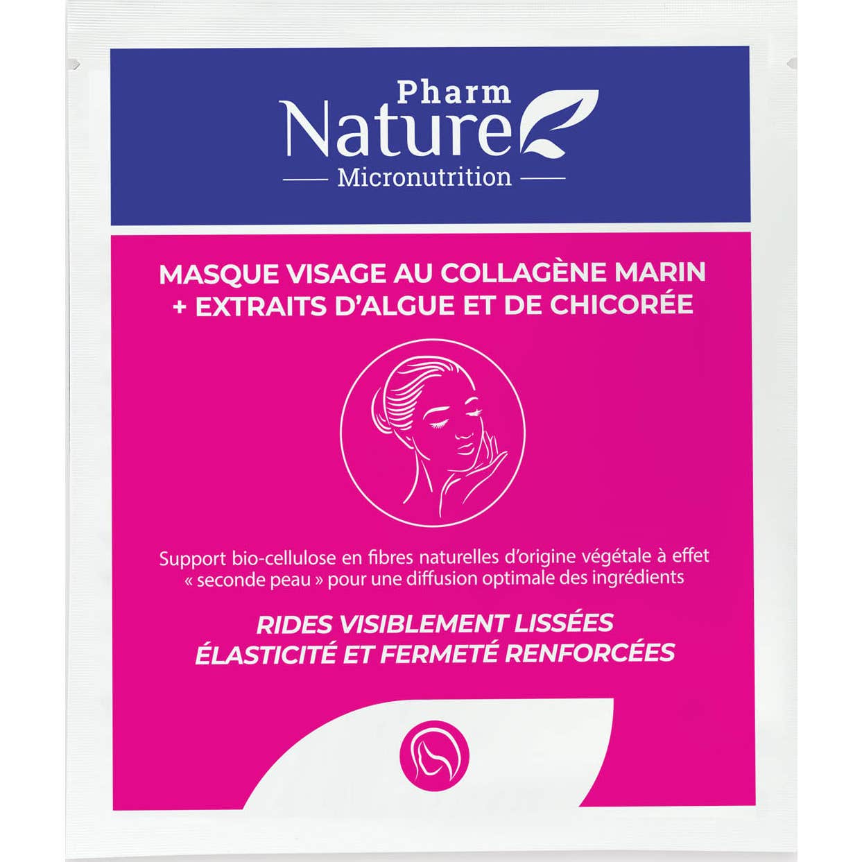 Pharm Nature Micronutrition Masque Visage Collagène Marin 1ut