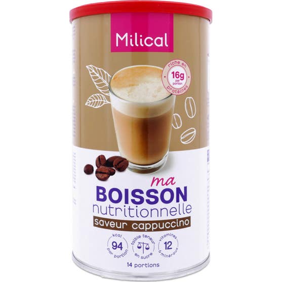 Milical Boisson Nutritionnelle Cappuccino 14 portions