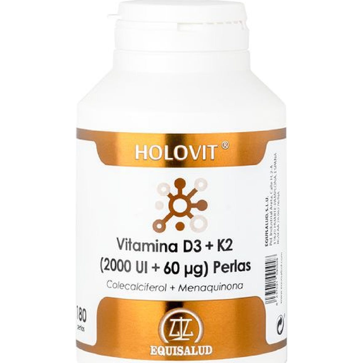 Holovit Vitamina D3 2.000UI + K2 60µg 180 perlas