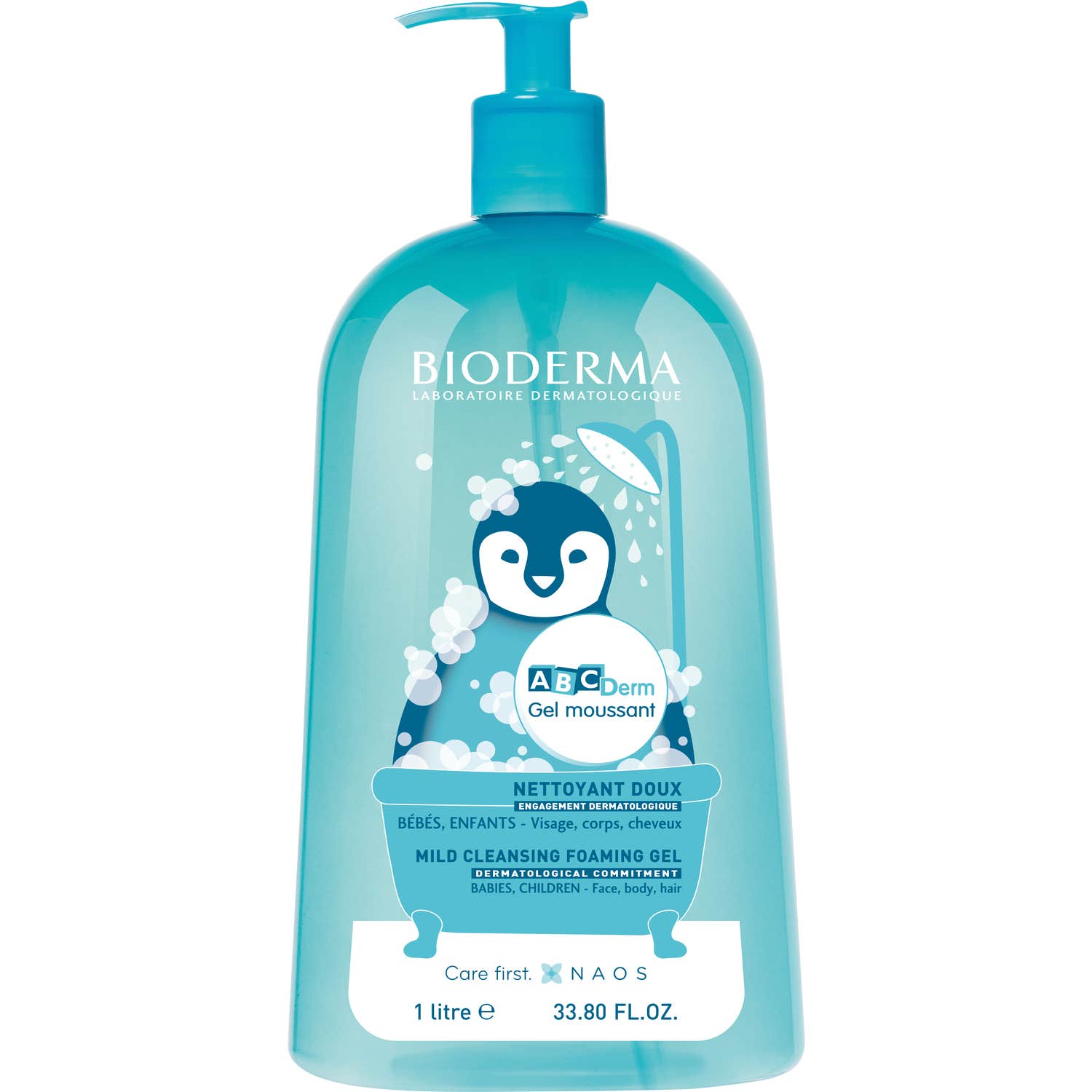Bioderm ABCDerm Gel Moussant Bebés Enfants 1L
