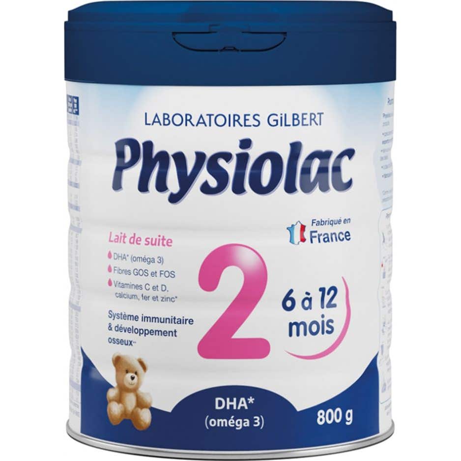 Physiolac Lait 2ème Âge Bio 800g