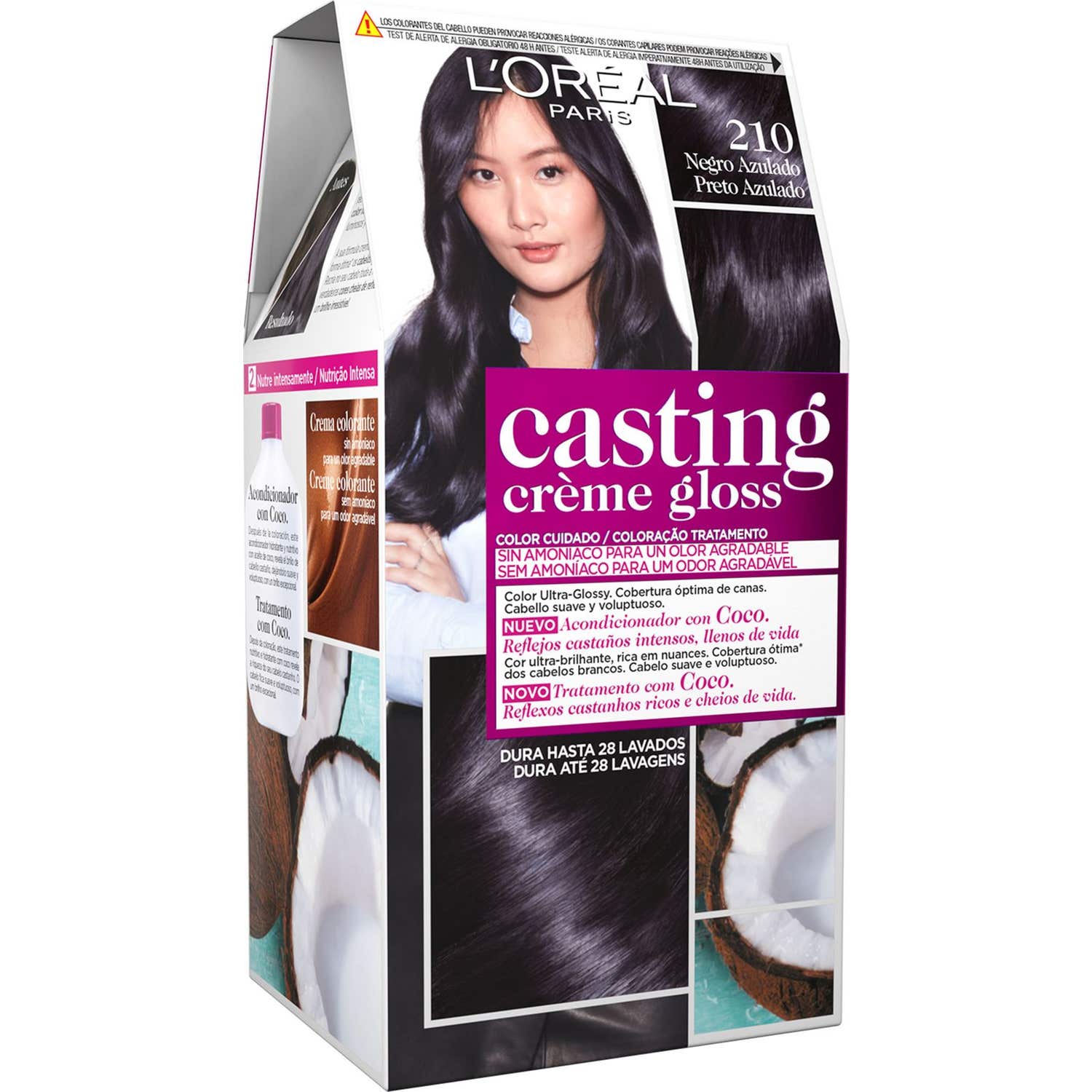 L'Oréal Casting Creme Gloss 210-Black Blue 1 unité