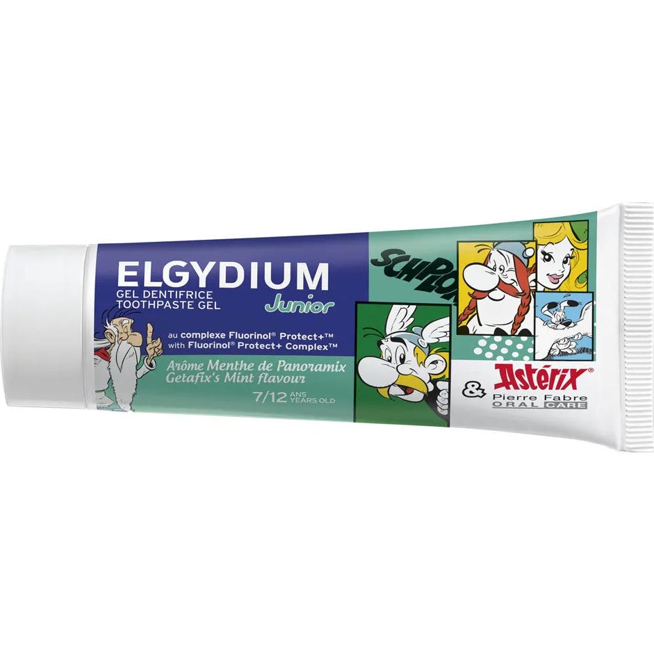 Elgydium Kids Dentifrice Junior 7/12 Ans Menthe Dou Asterix 50ml